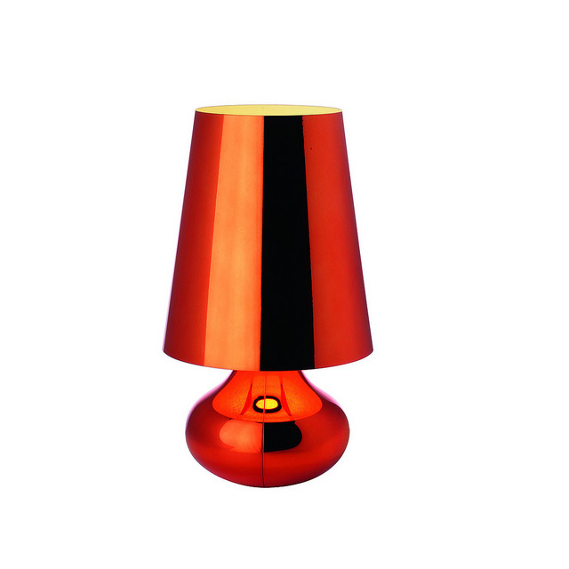 Orange Metallic Lamp 