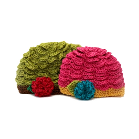 Crochet Flower Beanies 