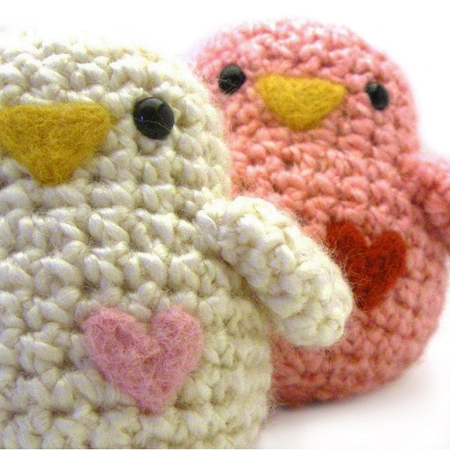 Crochet White Bird 
